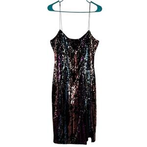 Badgley Mischka Multicolor Sequin Prom Dress - Prom!